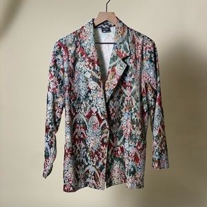 Vintage Lori Floral brocade blazer jacket